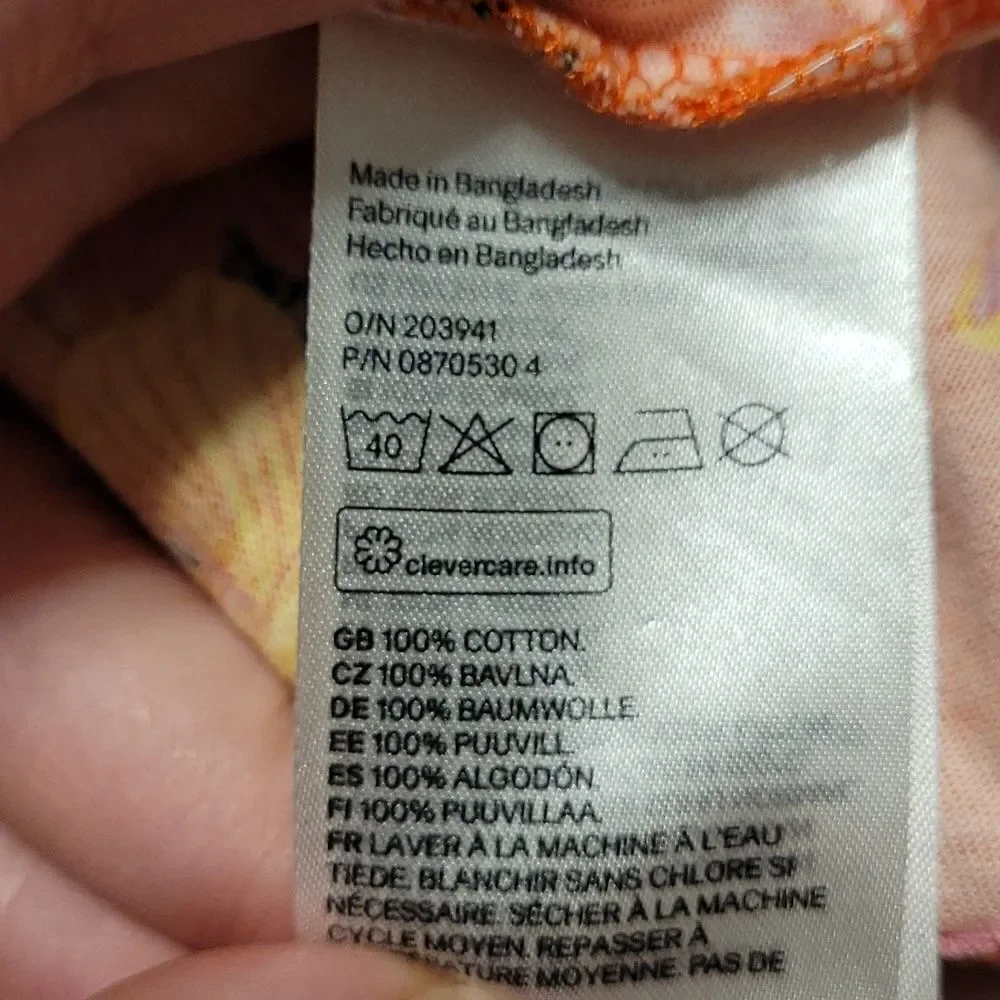 H&M girls tropical theme dress‎